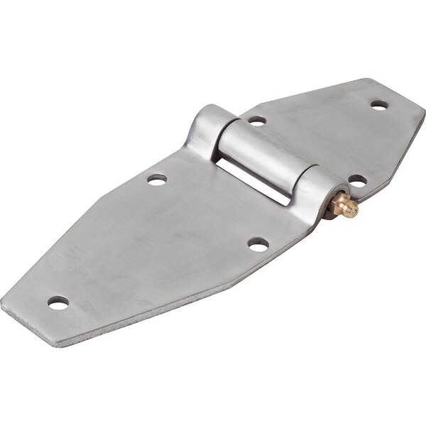 Hinge Screw On 186X65, Stainless Matt Polished, Comp:Stainless, A1=32, A2=19, A3=116, A4=70